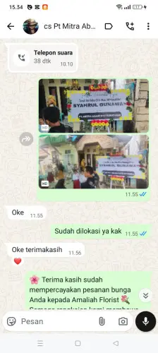 Testimonial Papan Bunga pasirkecapi